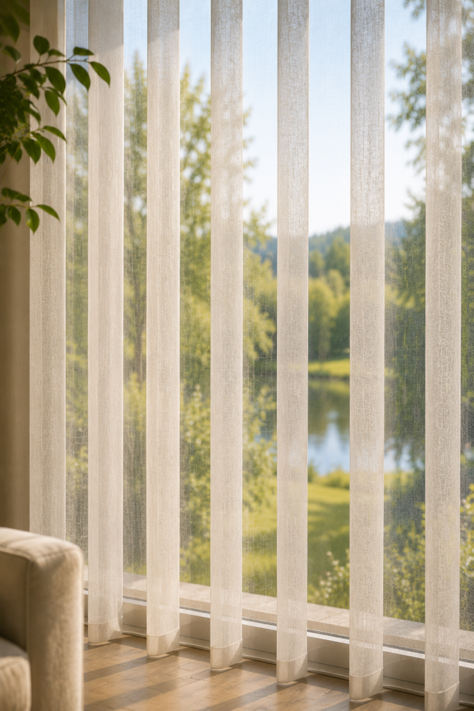 beautiful outdoor views for vertical Soft Shades in Calgary