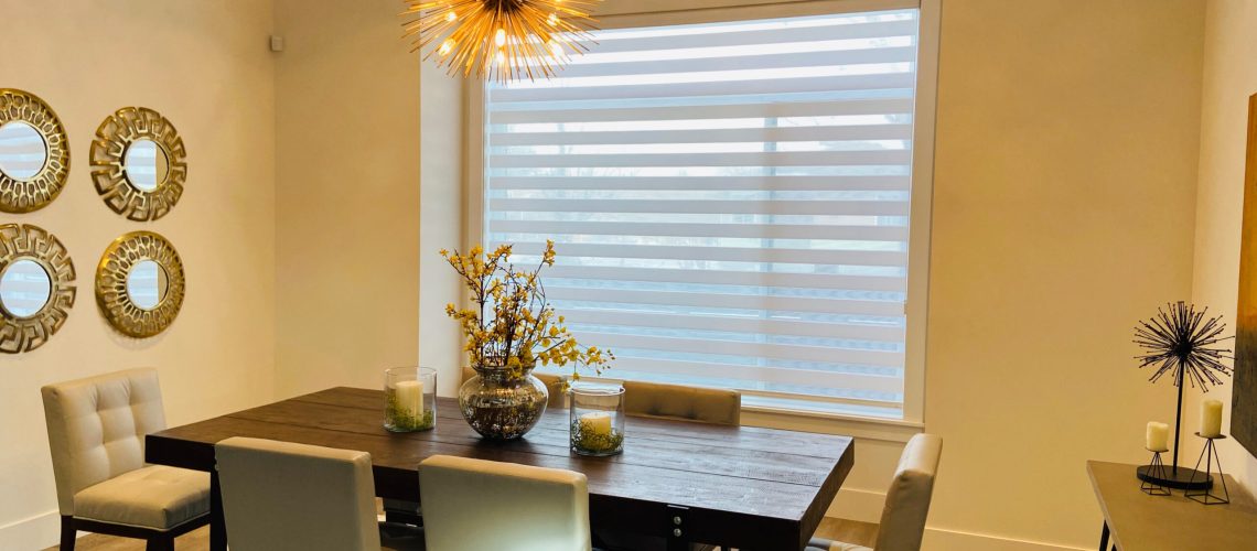 Skyview Blinds & Shades - Dining Area Zebra Blinds